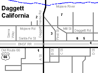 map of Daggett