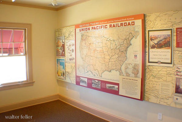 exhibit room - upstairs, Kelso station photo