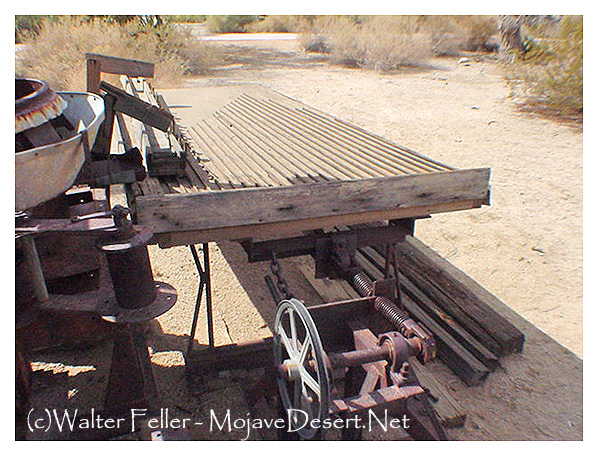 chilean mill, concentration table and rocker